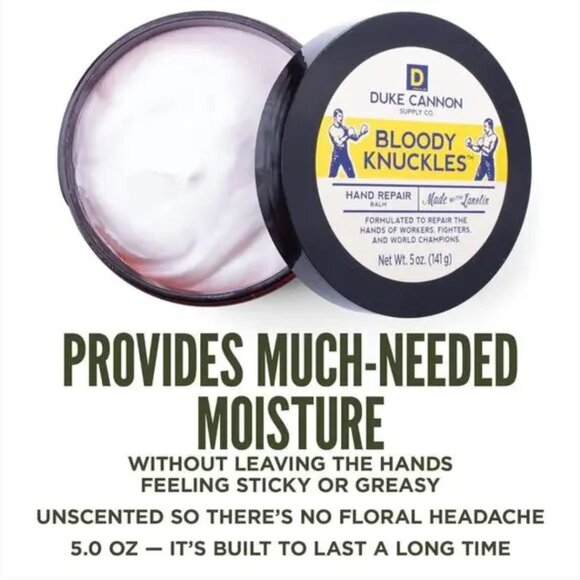 NEW Duke Cannon Bloody Knuckles Hand Repair Balm, 5 oz- large size - Picture 2 of 6